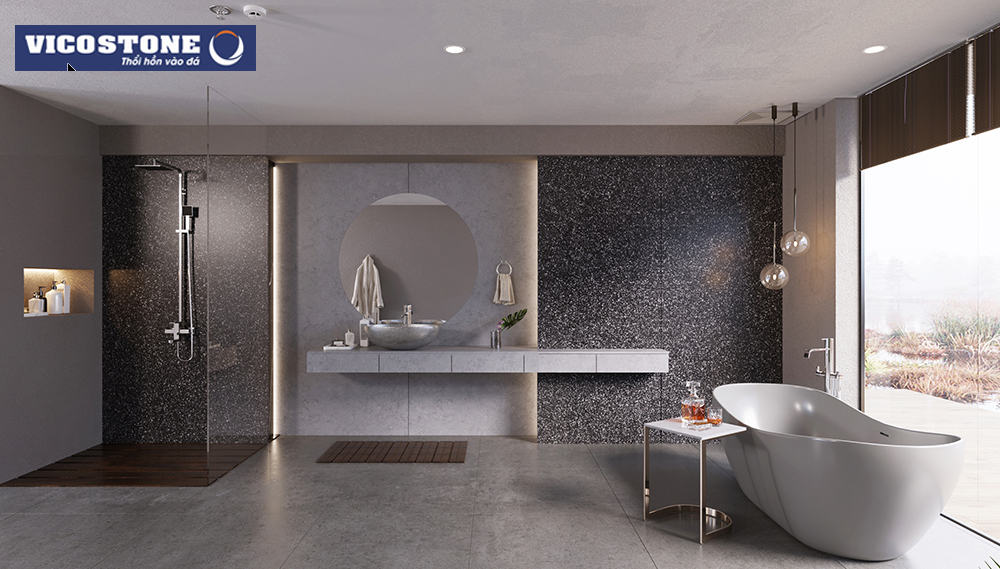 Đá VICOSTONE Serizzo Monterosa rất thích hợp cho những chủ nhân yêu thích sự mạnh mẽ, phóng khoáng
